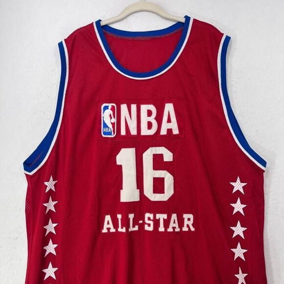 Vtg Steve Francis Jersey 60 Red All Star LA 2004 #14 Reebok For NBA Athlete +2 L - Picture 4 of 12
